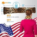 SunnyBay Microwave Heating Pad, Microwavable Heated Neck and Shoulder Wrap, Soothing Weighted Moist Heat or Ice Pack with Flaxseed and Lavender, FSA HSA Approved, 26x5 Inches, 2.5 lbs, Leopard by CozyNest Decor