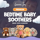 Gemma Joy Bedtime Baby Soothers for Sleep, Cry Activated Heartbeat Stuffed Animal for Baby, Newborn, Calming Light, Lullaby Music, White Noise, Shush and Mother’s Heartbeat - (Bear, Rechargeable) by TinyTreasures Baby Boutique
