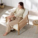 CHITA Braid Armchair Set of 2, Modern Accent Chair for Living Room, Cream by CozyNest Decor