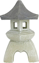 Design Toscano NG729869 Asian Pagoda Statues Medium - Set of Two,two tone stone by GreenHaven Gardens