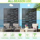 Outdoor Privacy Screen,72" H×47" W Metal Privacy Screen, Freestanding Privacy Fence Panels for Patio by GreenHaven Gardens