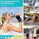 Water Bottle, 32 oz Motivational Water Bottles with Time Marker-Tritan & BPA Free, Sports Water Bottle with Time to Drink & Strap, Wide Mouth, Leakproof -Gift for Christmas Gym Fitness & Outdoor by CozyNest Decor