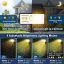 Solar Spot Lights Outdoor, 2 Pack Outdoor Solar Lights for Yard Waterproof, 4 Lighting Modes Solar Landscape Spotlights, Auto On/Off Solar Powered Flood Lights Garden Pathway (Warm White) by CozyNest Decor