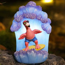 Pink Flamingos for Yard-Garden Statues Solar Outdoor Decor - Surfing Hawaii Beach Yard Art Light up Sea Wave Decor for Patio Lawn Yard by GreenHaven Gardens
