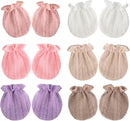 BQUBO Newborn Infant Toddler Mittens No Scratch Cotton Elastic Wrist Gloves Hypoallergenic for 0-6 Months Baby Boys Girls by TinyTreasures Baby Boutique
