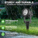 Solar Spotlights Outdoor 4Pack Warm White Landscape Lights IP65 Waterproof Solar Lights Plant Decorative Lighting for Garden Yard Path Lawn by GreenHaven Gardens