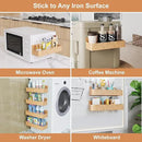 Magnetic Spice Rack for Refrigerator, Kitchen Organizer and Storage Shelf, Woodgrain (4 Pack)… by CozyNest Decor