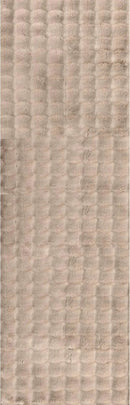 nuLOOM Jeni Checkered 2'6" x 6' Machine Washable Runner Rug for Living Room Bedroom Dining Room Entryway Hallway Kitchen, Taupe by CozyNest Decor