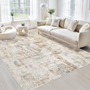 Area Rugs 6x9 Living Room: Washable Rug Modern Abstract Large Rugs Soft Non Slip Neutral Rug Stain Resistant Indoor Carpet for Bedroom Kitchen Dining Room Nursery Home Office Rugs(Blue Brown,6'x9') by TinyTreasures Baby Boutique