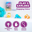 Tub Works® Marine™ Mold Free Bath Toys, 6 Pack | Sealed, No Hole Bath Toys Design Keeps Moisture Out | Soft, Squeezable & Float on Water | Easy-Grip Baby & Toddler Bath Toy Set | Great Baby Pool Toys by TinyTreasures Baby Boutique