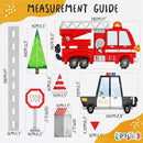 Car Wall Decals by Lipastick - Peel and Stick Transport Road Trucks Stickers for Boys Room, Toddler Bedroom, Baby Nursery, Kids Playroom, Living Room- Removable Decor - M Size by TinyTreasures Baby Boutique