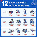 Sillbird Solar Robot Building Kit STEM Gift for Boys Aged 8-12, 12-in-1 DIY Science Educational Robotic Toys for Kids Teens Birthday, Powered by The Sun with 190 Pieces by TinyTreasures Baby Boutique