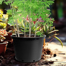 7 Gallon Plastic Nursery Pots, 15 Inch Large Plastic Pots for Plants, Round Plant Pots with Drainage Holes, Flower Pots for Outdoor Indoor Plants (5-Pack, Black) by GreenHaven Gardens