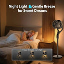 Standing Fan for Bedroom, 90° & 120° Oscillating Pedestal Fan, 3 Heights Adjustable Floor Fan with Brushless DC Motor, 12 Speeds, 3 Modes, Night Light, 12H Timer, Remote for Home, Dorm, Office by CozyNest Decor