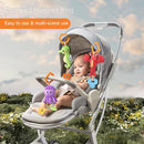 TUMAMA Baby Toys 0 3 6 12 Months, Hanging Stroller Toys Soft Marine Animal Crib Car Seat Toys, Crinkle Infant Rattles with Teether Squeaky Sensory Developmental Toy for Newborn by TinyTreasures Baby Boutique
