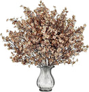 Sggvecsy 15 Pcs Babys Breath Artificial Flowers Gypsophila Bouquets Bulk Real Touch Fake Silk Flowers for Home DIY Floral Arrangement Table Centerpiece Fall Thanksgiving Autumn Decoration (Skin Brown) by CozyNest Decor
