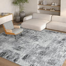 Kelarea Living Room Rug 6x9 Grey Rug Machine Washable Large Area Rugs, Non Slip Abstract Vintage Indoor Carpet for Bedroom, Nursery, Classroom, Dining Room, Home Office by TinyTreasures Baby Boutique