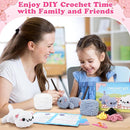 Crochet Kit for Beginners - 2PCS Kitty Crochet Kit with Step-by-Step Video Tutorials, Crochet Starter Kit for Adults and Kids, Learn to Crochet Cat, Beginner Crocheting Kit Easy Peasy Yarn by TinyTreasures Baby Boutique