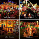 960 LED 98FT Christmas Lights Plug in 8 Modes with Timer Dimmable Christmas Decorations Outdoor Waterproof Indoor Curtain String Lights for Roof Garden Holiday Wedding Party Decor Red + Green by GreenHaven Gardens