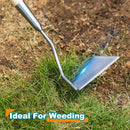 Berry&Bird Swoe Garden Hoe, 61.8'' Stainless Steel Long Handled 3 Edge Hoe with Wooden Hand, Mini Angled/Warren Hoe, Soil Cultivator Weeding Tool for Grass Flower Backyard by GreenHaven Gardens