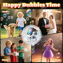 2025 Upgraded Bubble Machine with Remote Control, Automatic Rotation & RGB Lights, 1800mAh Rechargeable Battery, Type-C Charge, Bubble Maker for Kids, Weddings, Birthday Parties, Outdoor Activities by TinyTreasures Baby Boutique