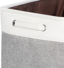 Kntiwiwo Large Fabric Foldable Storage Bin 17" x 11.8" x 9.8" Storage Baskets with Handle Large Cube Storage boxes for Closet, Shelves, Home, Set of 3, Grey by CozyNest Decor