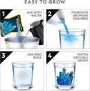 National Geographic Mega Crystal Growing Kit - Grow 6 Crystals with Light-Up Stand, Science Gifts for Kids 8-12 by TinyTreasures Baby Boutique