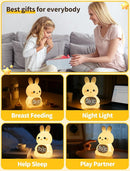MASHI Bunny Alarm Clock, Toddler Sleep Training Clock with Sun & Moon, Sleep Sound Machine, Night Lights, Alarm Clock for Kids, Gift Ideas for Kids Child by TinyTreasures Baby Boutique