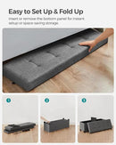 SONGMICS Storage Ottoman Bench, Foldable Foot Rest with Legs, 15 x 43 x 15.7 Inches, End of Bed Bench, Storage Chest, Load up to 660 lb, for Living Room, Bedroom, Entryway, Slate Gray ULSF018G01 by CozyNest Decor