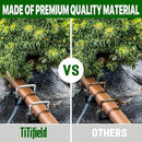4 Inch 50 Pack Landscape Staples Galvanized Garden Stakes Anti-Rust Landscape Pins for Weed Barrier Fabric, Artificial Turf and Landscape Fabric