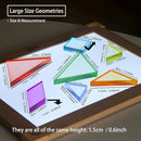 Light Experiment Loose Parts Learning Kit, Light Table Transparent Materials, STEAM Activitis for Kids 3+, Montessori & Reggio Inspired Kindergarten Preschool Classoom Accessary (Regular Size) by TinyTreasures Baby Boutique
