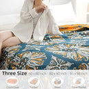 Boho Throw Blanket for Bed - 100% Pure Cotton Ultra Soft Rustic Quilt - Farmhouse Decor Bed Blankets, All Season Rustic Throw for Sofa Couch Chair(80''x 90'', Boho Floral) by CozyNest Decor