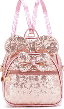 KL928 Girls Bowknot Polka Dot Cute Mini Backpack Small Daypacks Convertible Shoulder Bag Purse for Women by TinyTreasures Baby Boutique