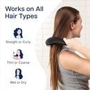 Crave Naturals Glide Thru Detangling Brush, Detangler Brush for Curly, Straight, Wet and Dry Hair Comb for Adults and Kids, Hair Accessories for Women, Black by TinyTreasures Baby Boutique