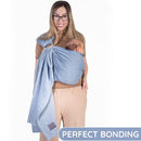 Baby Ring Sling Lightweight 100% Cotton Wrap Newborn, Toddler, Infant, Holder, Adjustable, Breathable, Travel Baby Carrier Sling Dark Blue by TinyTreasures Baby Boutique