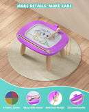 Magnetic Drawing Board, Doodle Board for Toddler Toys Age 1-2, Magnetic Writing Board, Preschool Learning and Educational Sensory Toys for 1 2 3 Years Old Girl Boy Gift for Birthday, Christmas(Purple) by TinyTreasures Baby Boutique