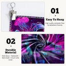 BVBOX Astronaut Space Blacklight Tapestry 79"x59", UV Reactive DJ Astronaut Jellyfish Universe Galaxy Planet Glow in Dark Music Tapestries, Black Light Neon Upright Poster Wall Hanging Backdrop Decor for Bedroom Living Room by CozyNest Decor