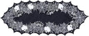 Chlophy Halloween Table Runner Black Spider Web Table Runner Gothic Embroidered for Kitchen Dining Halloween Décor Home Party Table Decoration 36in by CozyNest Decor