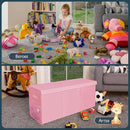 Extra Large Toy Storage Organizer with Lid - Sturdy, Collapsible Toy Chest Storage Box Design - Toys Bin with Dividers for Kids, Nursery, Bedroom, Playroom 37"x16"x14" by CozyNest Decor