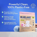 BLUELAND Laundry Detergent Tablets, Starter Set, Spring Bloom Scent, 60 Count with Tin, Plastic-Free Eco-Friendly Pods, Sheets, Liquid Alternative - Natural, Gentle by CozyNest Decor