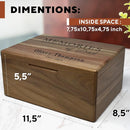 Memorial Box Unique Sympathy Gift - In Memory of Loved One Gifts Personalized, Memory Box for Keepsakes Death, Bereavement Gift Loss of Husband Remembrance Gifts Loss of Wife, 11.5x8.5x5.5 in by TinyTreasures Baby Boutique