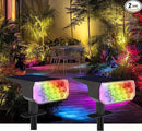 Solar Lights Outdoor Waterproof IP65, 8 Lighting Modes Multicolor Solar Spot Lights Outdoor, Landscape Spotlights for Garden Yard, 2 Pack RGB by GreenHaven Gardens