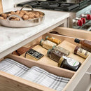 Rev-A-Shelf 3 Tiered Seasoning Organizer for Wooden Kitchen Drawers, Pull Out Spice Rack, 19.75 x 33.15 x 1.74 In, Maple, 4SDI-36-1 by CozyNest Decor