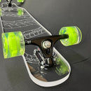 Clear Longboard Skateboard - Transparent Acrylic Long Boards with Light-Up LED Wheels for Smooth Rides - Ride The Streets in Style with Longboard Built for Beginners & Pros Alike by TinyTreasures Baby Boutique