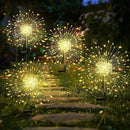 4 Pack Solar Firework Lights 150 LED Create Magical Nights, Waterproof Starburst Fairy Lights for Garden Yard Patio Christmas Romantic Wedding Party Decor(Warm White) by GreenHaven Gardens