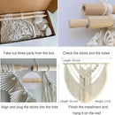 Achart Macrame Wall Hanging Large- Boho Wall Decor- large wall art- Wall Decor Living Room- Macrame Tapestry Boho Decor for Bedroom (Beige-Shells) by CozyNest Decor