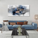 Mofutinpo Canvas Wall Art for Living Room, Bedroom, Office - Large Wall Art Decor - Abstract Wall Art - Modern Black and White Paintings,Blue and Grey Wall Decor, Artwork and Pictures for Wall 24×48 by CozyNest Decor