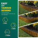 Corrugated Metal Garden Edging, 10"×20Ft Durable Landscape Border for Garden, Lawn, Flower Beds and Paver Edging (Rusty) by GreenHaven Gardens