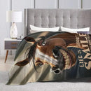 Funny Horse Throw Blanket Soft Fleece Blanket Men Women Gift for Kids Boys Girls for Party Couch Sofa Bed Deco Blankets 50x40 Inches by CozyNest Decor