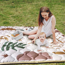 Baby Play Mat, 50x50 Playpen Mat with Super Soft Touch, Activity Mat with Upgraded Anti-Slip Bottom, Machine Washable Crawling Mat for Floor & Picnic(Boho Nature) by TinyTreasures Baby Boutique